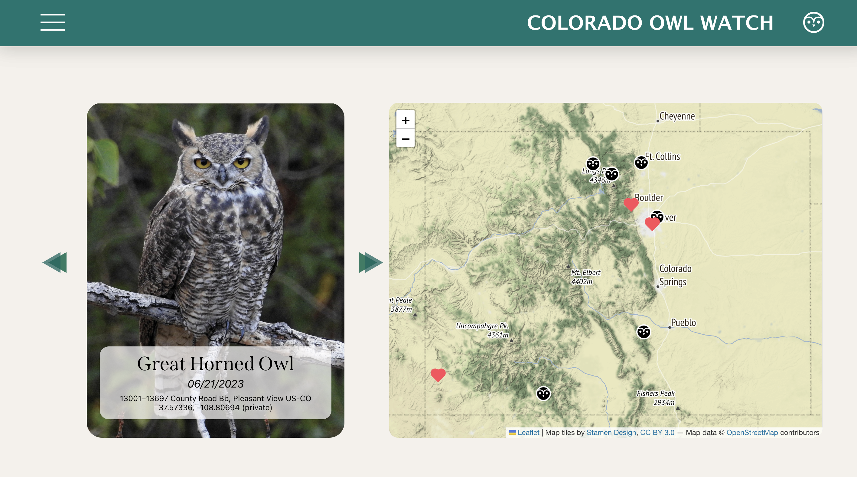 An image of the Colorado Owl Watch project.